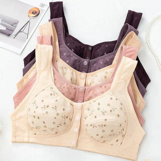 Front Open Cooling Cotton Bra- (Pack of 2)
